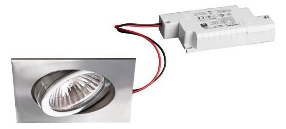 Brumberg 39148223 230V AC 6W 3000K stainless steel LED recessed ceiling spotlight