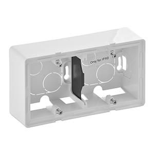 Legrand 754192 AP housing Valena Life 2-way ultra-white white, (white)