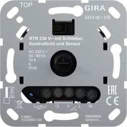 Gira 247400 RTR 230 V normally open control FBH insert
