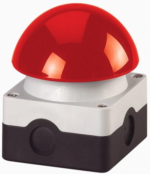 Eaton FAK-R/KC11/I foot-operated palm switch, 1 NO + 1 NC, mushroom red, surface mounting, 229746