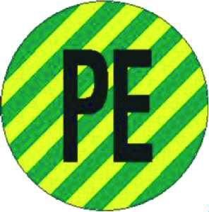 PROTEC.class 05102135 Test labels and warning signs PLKZPE (20 pcs.) Protective conductor marking