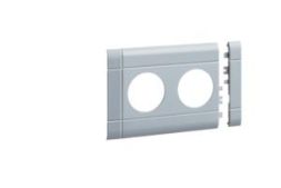TEHALIT GB10020LAN modular panel 2-way plug BRH OT 100mm aluminum