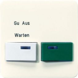 Jung 642B-2 cover for Ackermann, type 73642 B office unit, white, green, CD series, white