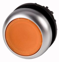 Eaton M22-DL-A illuminated pushbutton, flat, amber, 167429