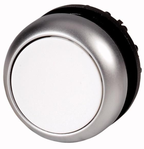 Eaton M22-DW pushbutton, flat, white, momentary, 216592