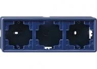 Gira 006346 surface-mounted housing 3-way S-Color Blue