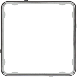 Jung CDP81GCR application frame, CD PLUS, glossy chrome (galvanized)