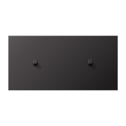 Jung AL12-200DR01 cover with rocker arm, cylinder, 2-way, 2 x 1 rocker arm, horizontal, series LS 1912, dark (painted aluminum)