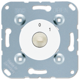 Jung 1101-20WW rotary switch, 20 AX 250 V ~, switch 2-pole. 20 AX 250 V ~, without claws, alpine white