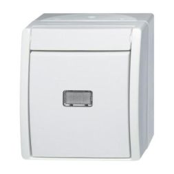 Busch-Jaeger 2621 WGL-54 rocker switch, normally open alpine white