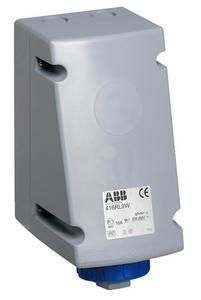 ABB Stotz-Kontakt 416RL9W, surface-mounted wall socket, 16 A 9h, IP67, 3P+N+E, 208-250 V, 60 Hz, blue, 2CMA168477R1000