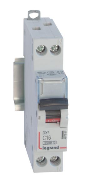 Legrand 407742 Dx3 Ls C16a 1p+n 6ka 1m