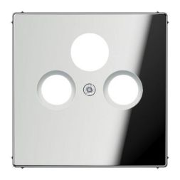 Jung GCR2990SAT cover for universal satellite/BK sockets, chrome-plated metal, LS series, glossy chrome
