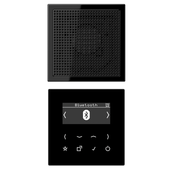 Jung DABLS1BTSW Smart Radio DAB+ Bluetooth®, Set Mono, Series LS, black