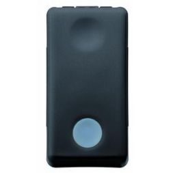 Gewiss GW21529 illuminated1 circuit 1M 1P 10A black button