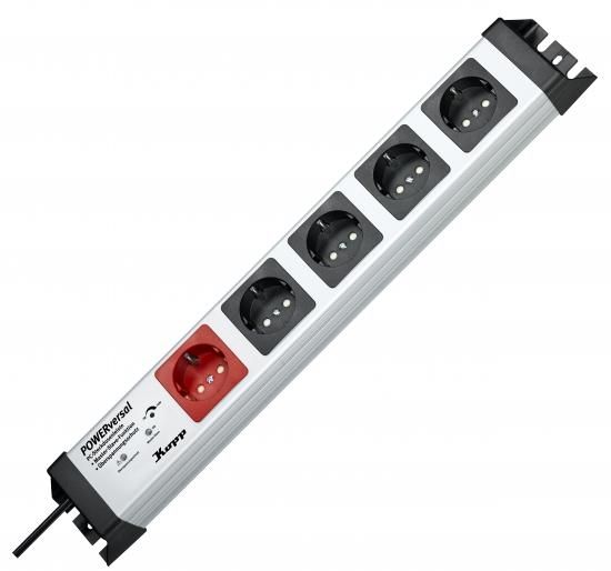 Kopp 227820012 POWERversal 1+4-way MS + ÜSS power strip