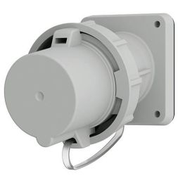 MENNEKES 1295 panel mount plug, 63A5p 1h 50V, IP67