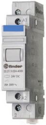 Finder 22.21.9.024.4000 Installation Relay 1S 20A 24VDC