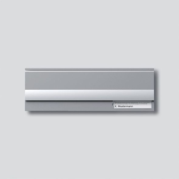 Siedle BE 611-3/1-0 SM letter slot flap in silver metallic