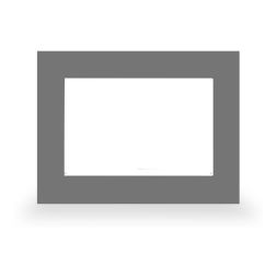 MDT VCB-10SI.04 glass frame VisuControl | brushed stainless steel | 10 inches