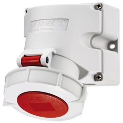 Mennekes 9152 32A 3p 9h 400V TwinCONTACT IP67 wall socket