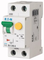 Eaton PXK-B6/1N/03-A FI/LS, 6A, 300mA, LS characteristic curve B, 1p+N, FI-Char: A , 236953