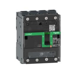 Schneider Electric C12E4TM160L ComPacT NSXm 160A with TM160D 4P/4T 16kA/ molded case circuit breaker
