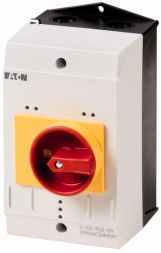 Eaton CI-K2H-PKZ0-GR insulating enclosure with red/yellow rotary handle, 260364
