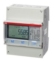 ABB Stotz-Kontakt B23 311-100 , B23 311-100 three-phase meter silver, 3 phases, direct connection 65A , 2CMA100168R1000