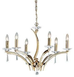 Brumberg 850595 pendant light, gold E14, 5x40W max.