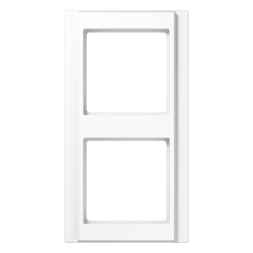 Jung A582WW frame 2-way, vertical and horizontal mounting, Duroplast, A 500, alpine white