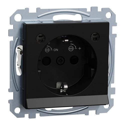 MERTEN MEG2304-0403 light outlet black matt system M socket SCHUKO