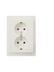 Berker 47597009 socket 2f polws glz UP with KS IP20 VP