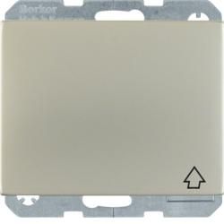 Berker 6768777104 socket with protective contact pin and hinged cover stainless steel Berker K.5