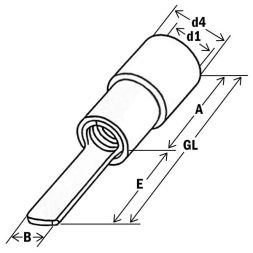 HAUPA 260734 flat plug Cu PA ge 4-6qmm fully insulated