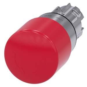 Siemens 3SU1050-1GB20-0AA0 emergency stop mushroom pushbutton 22mm round red 30mm rotary release