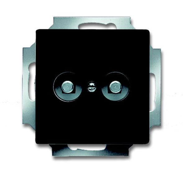 Busch-Jaeger 2095 UC-81 flush-mounted potential equalization plug, 2-way anthracite