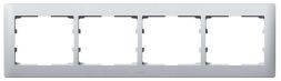 Legrand 771304 frame Galea 4-way horizontal soft alu, (aluminium)