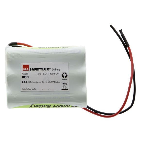 BEG 93403 NiMH C-PACK LA 3.6V-4Ah 3h battery