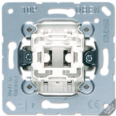 Jung 506EU rocker switch, 10 AX 250 V ~, universal off-change, without claws