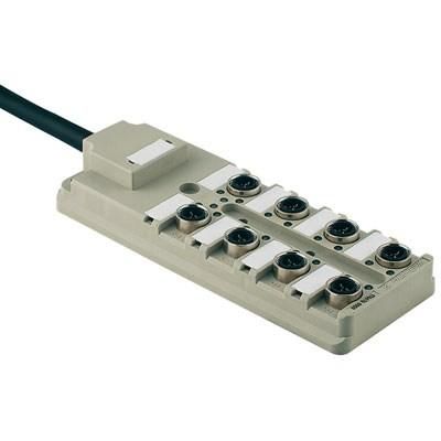 Weidmüller 1766770000 SAI-8-F 3P IDC PUR 10M sensor/actuator distributor with cable