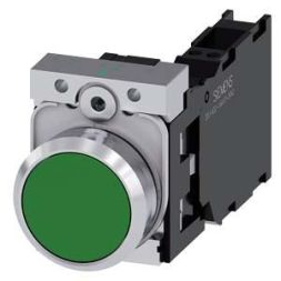 Siemens 3SU1150-0AB40-3FA0 push button 22mm round green 1S1OE