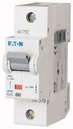 Eaton PLHT-C80 circuit breaker, 80A, 1p, C-Char , 247987