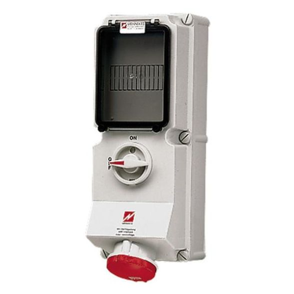 Mennekes 6059A DUO 63A 4-pole 6h 400V IP44 wall socket