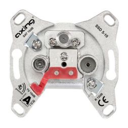 Jung SSD5-10 3-hole Univ.SAT BK through box