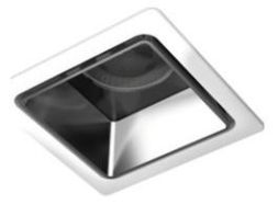 Siteco 51DE11B74FF22 LunMcSq eng 3140lm 830 0/1 3p silver LED recessed ceiling spotlight