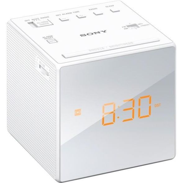 Sony ICFC1W.CED clock radio ICF-C1W white