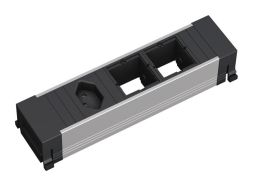 Bachmann 916.005 socket 3f black with recess CH standard IP20