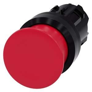 Siemens 3SU1000-1AD20-0AA0 mushroom push button 22mm round red 30mm