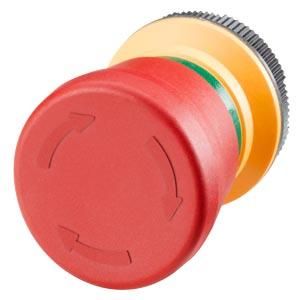 Siemens 6AV7674-1MA00-0AA0 Emergency stop mushroom pushbutton for extension units 22mm round red plastic